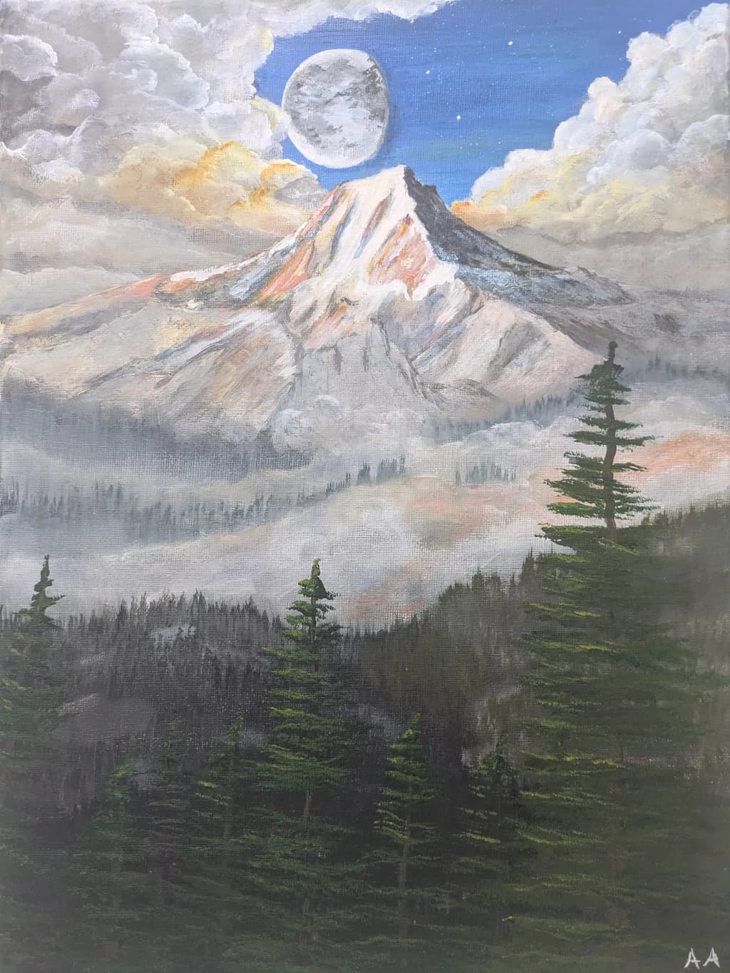 Moonlit Mountain Escape