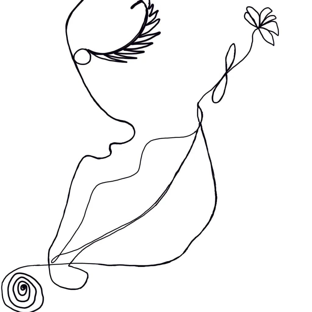 Line Flower Profile