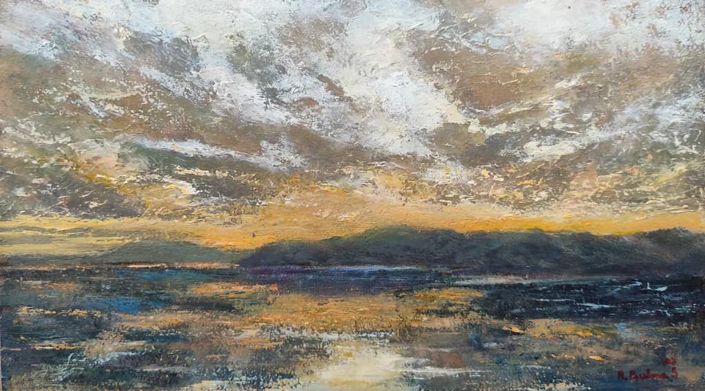 Sunset Over Mountains