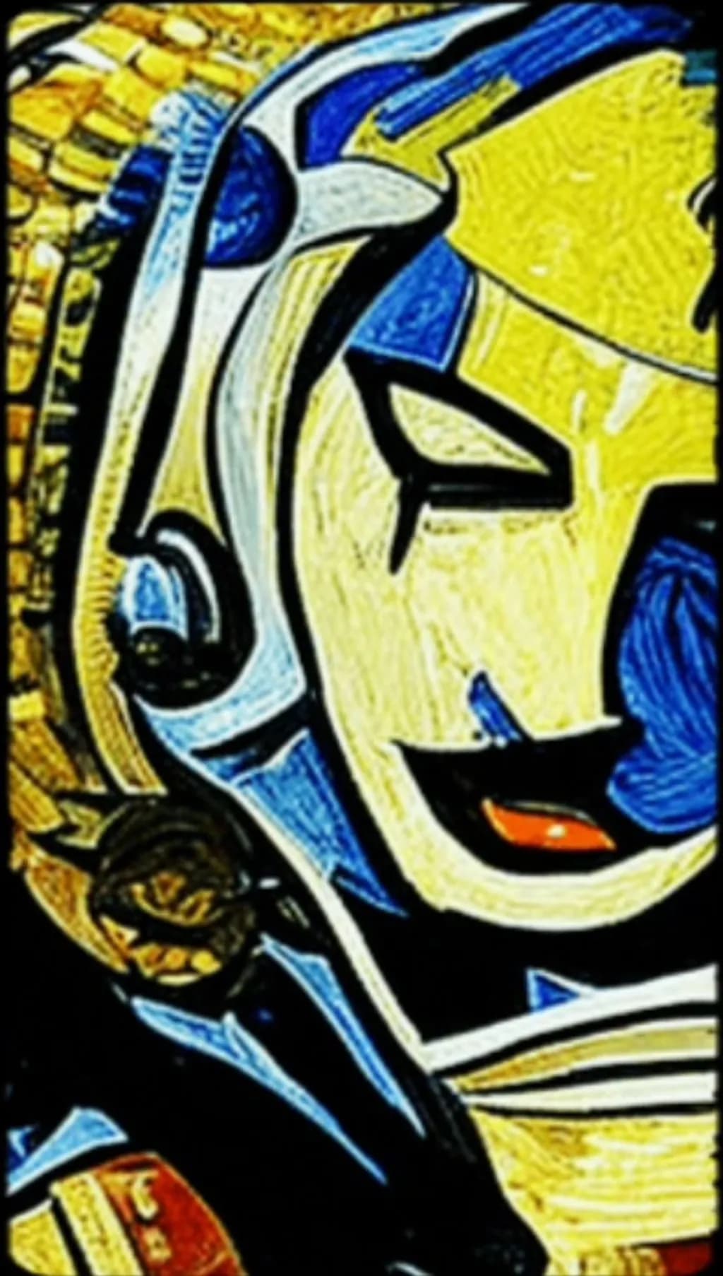 Abstract Expressionism Face