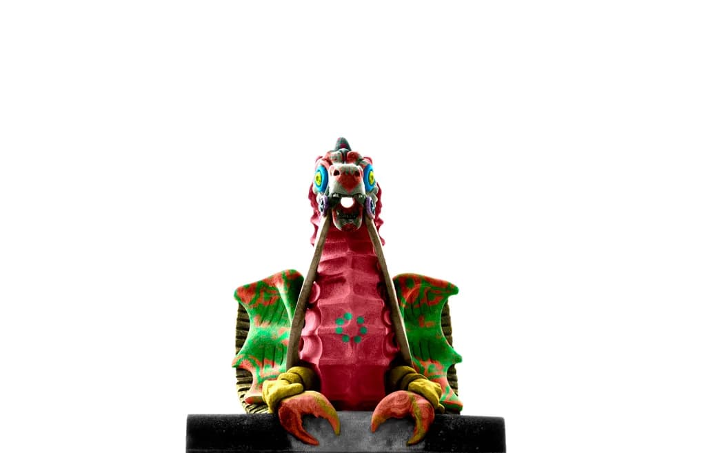 Colorful Dragon Sculpture