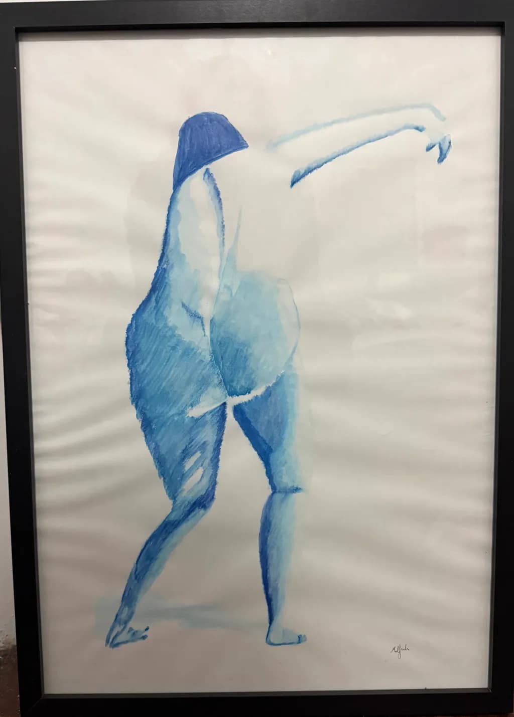 Blue Abstract Figure