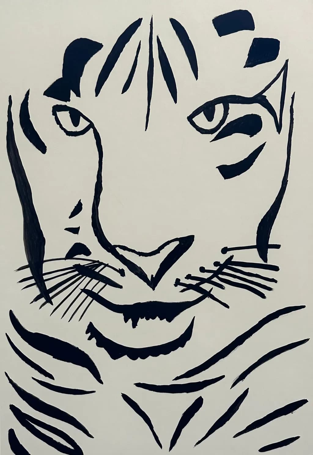 Abstract Tiger Expression