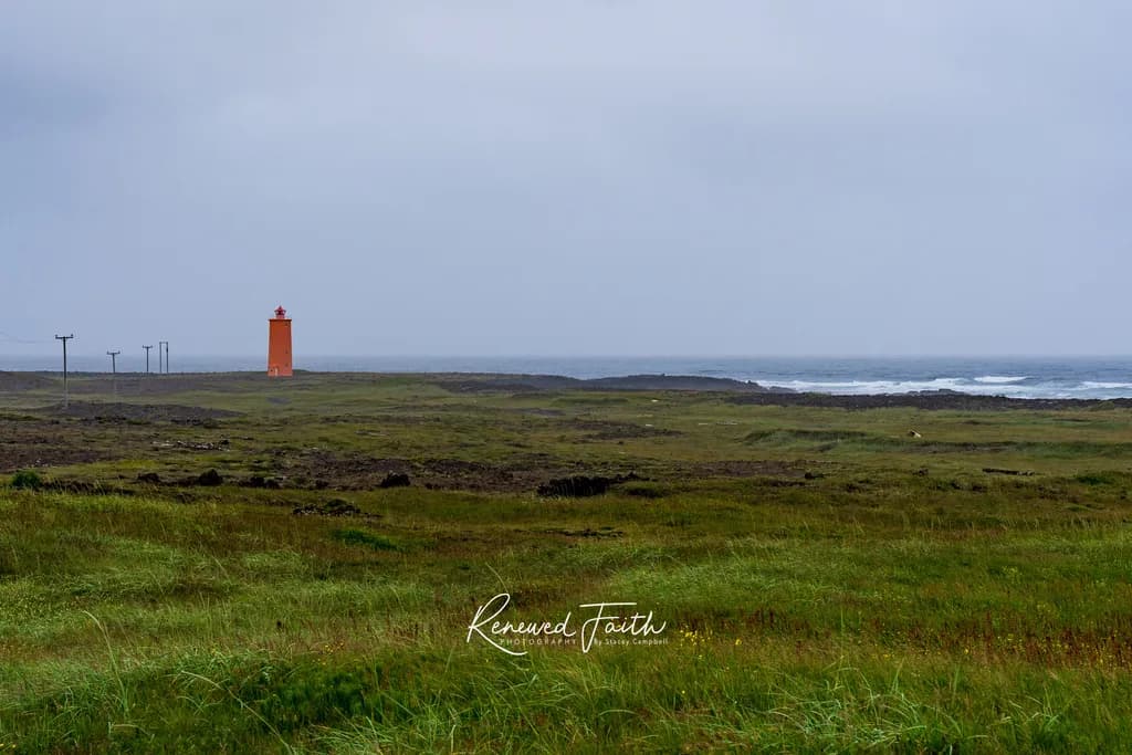 Hópsnesviti Lighthouse on Coast
