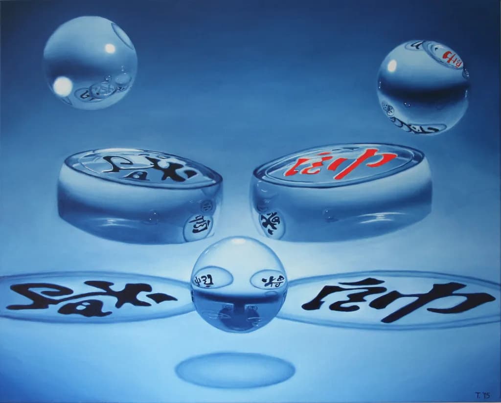 Reflections in Blue
