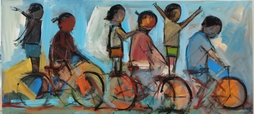 Children on Bikes