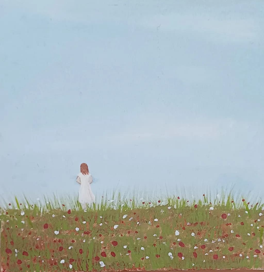 Meadow with Girl