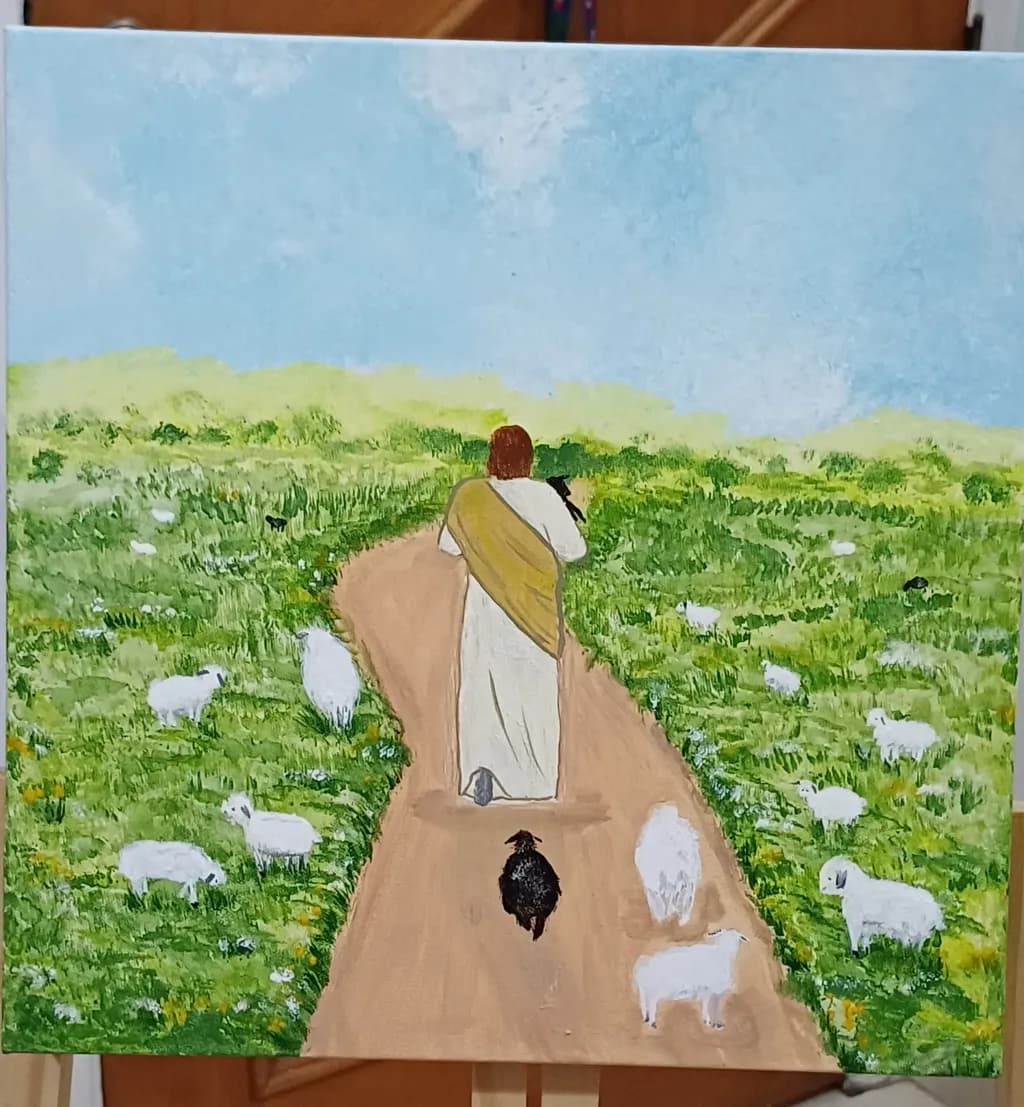 Shepherd on Path