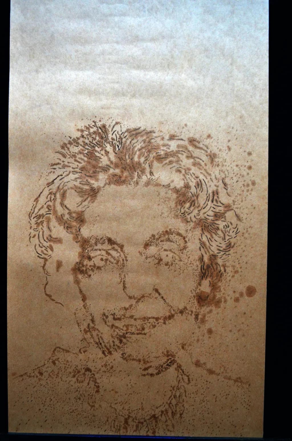 Nelly Sachs. Grease drawing on paper. 2018