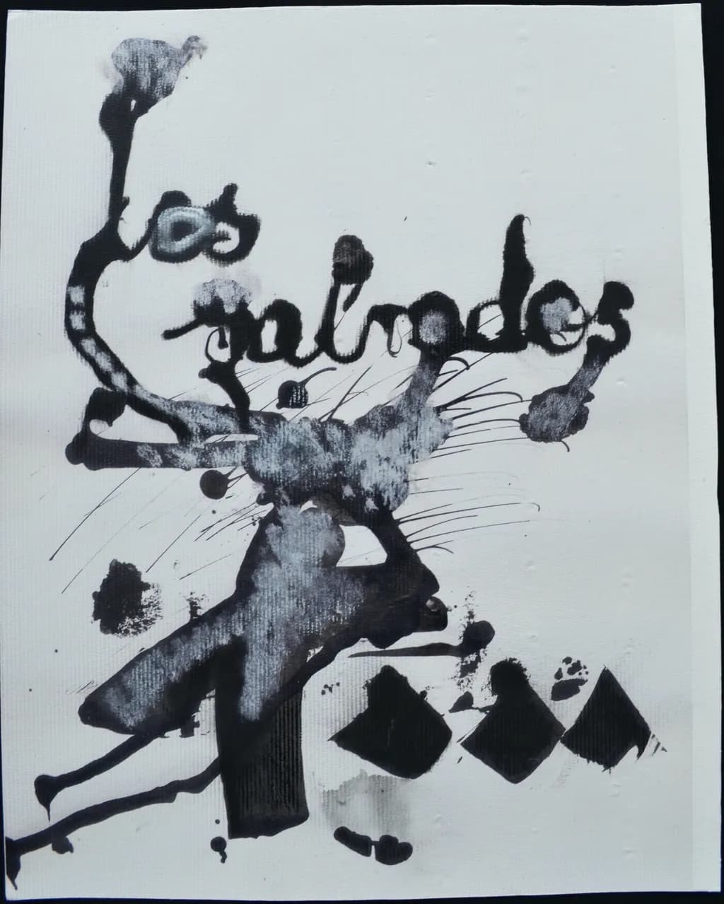 From the series: We the Saved, Nelly Sachs. Drawing on handmade paper. Mixed media. 2026