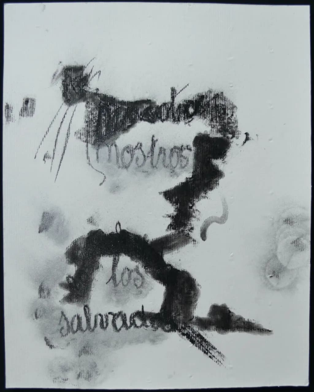 From the series: We the Saved, Nelly Sachs. Drawing on handmade paper. Mixed media. 2026