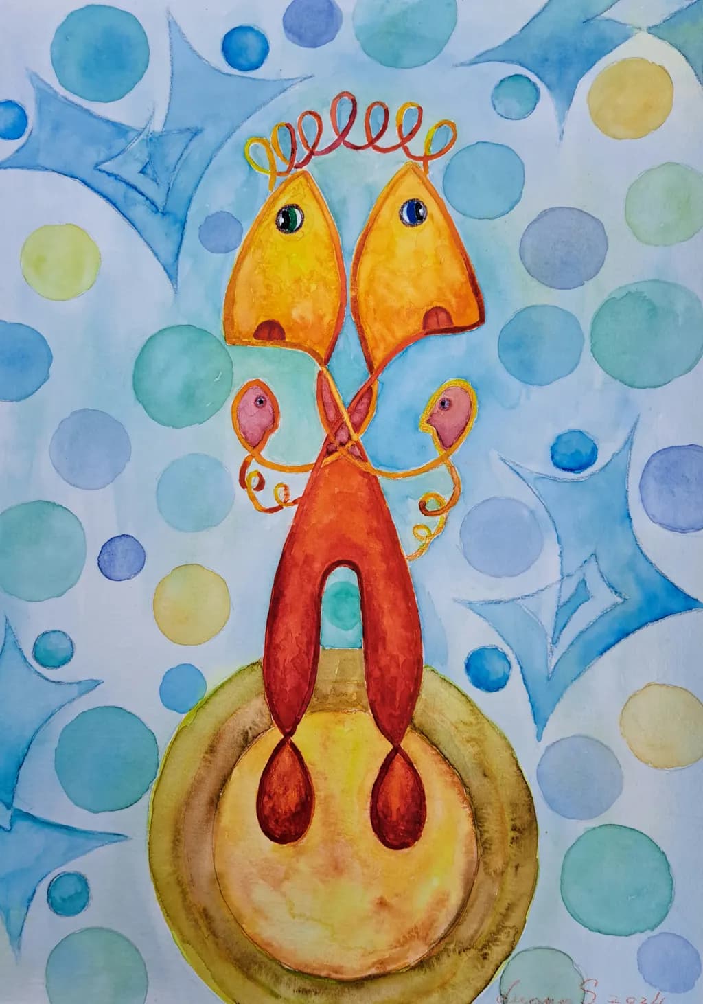 Abstract Figures in Circles