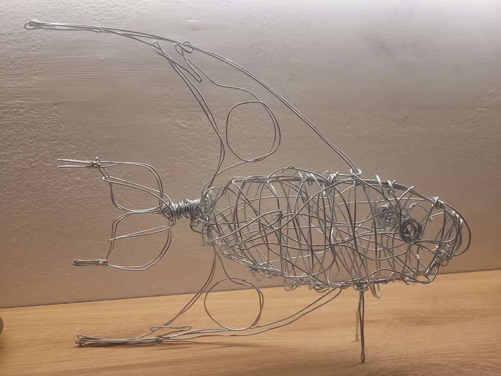 Wire Fish Sculpture