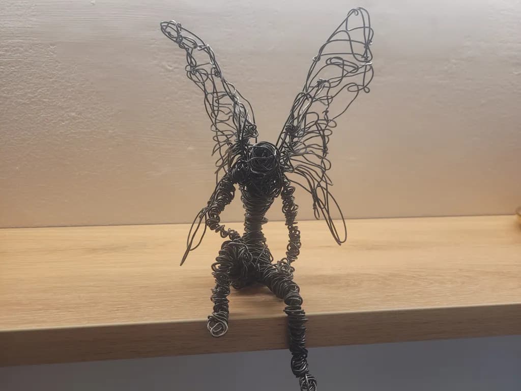 Wire Fairy Sculpture