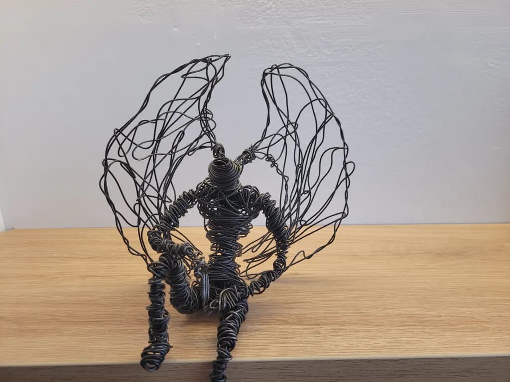Wire Winged Figure