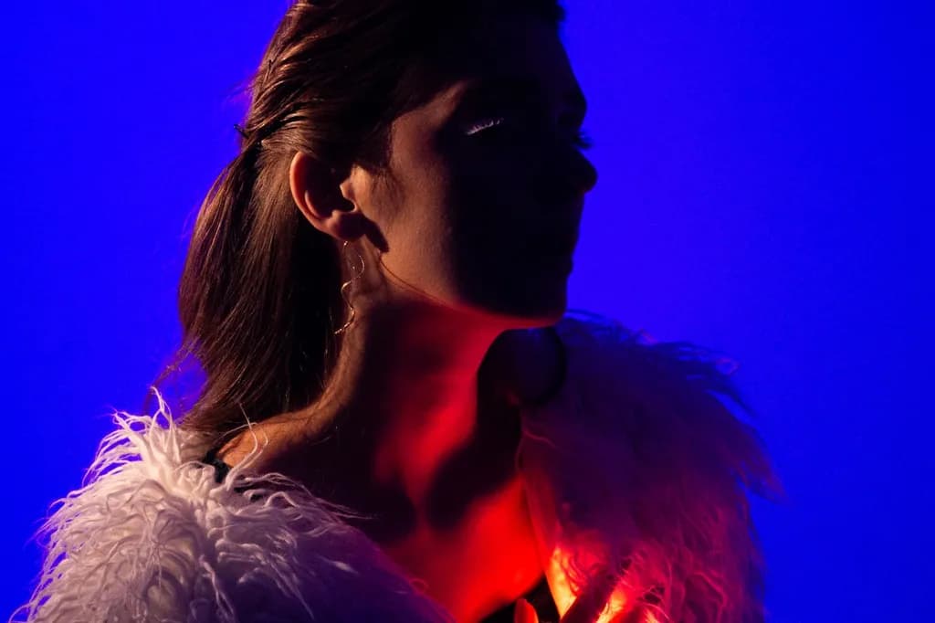 Neon Silhouette Portrait
