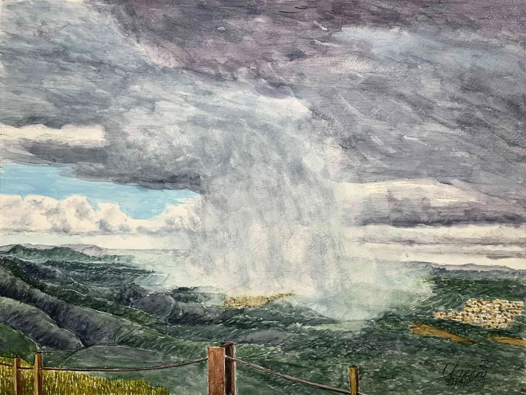 Rainfall Over Hills