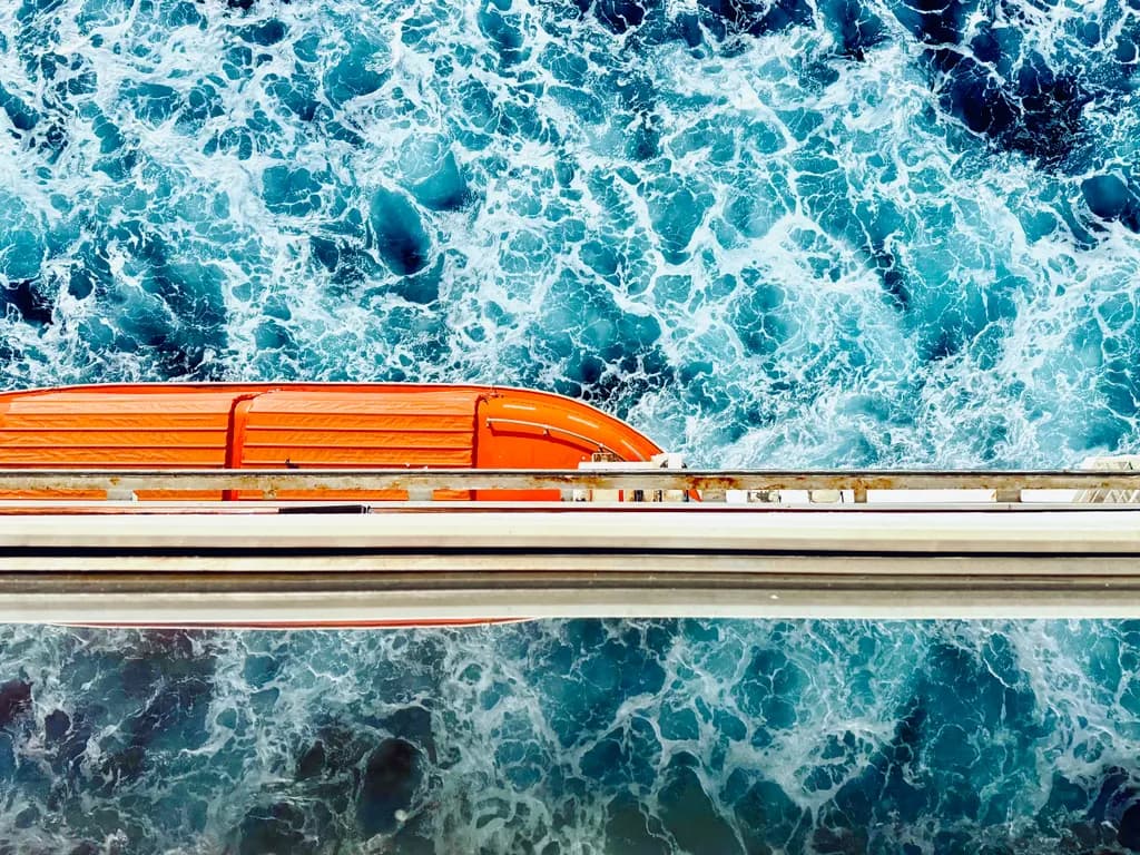 Ocean Waves and Lifeboat