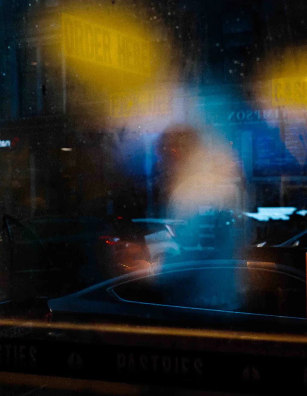 Night Car Reflection
