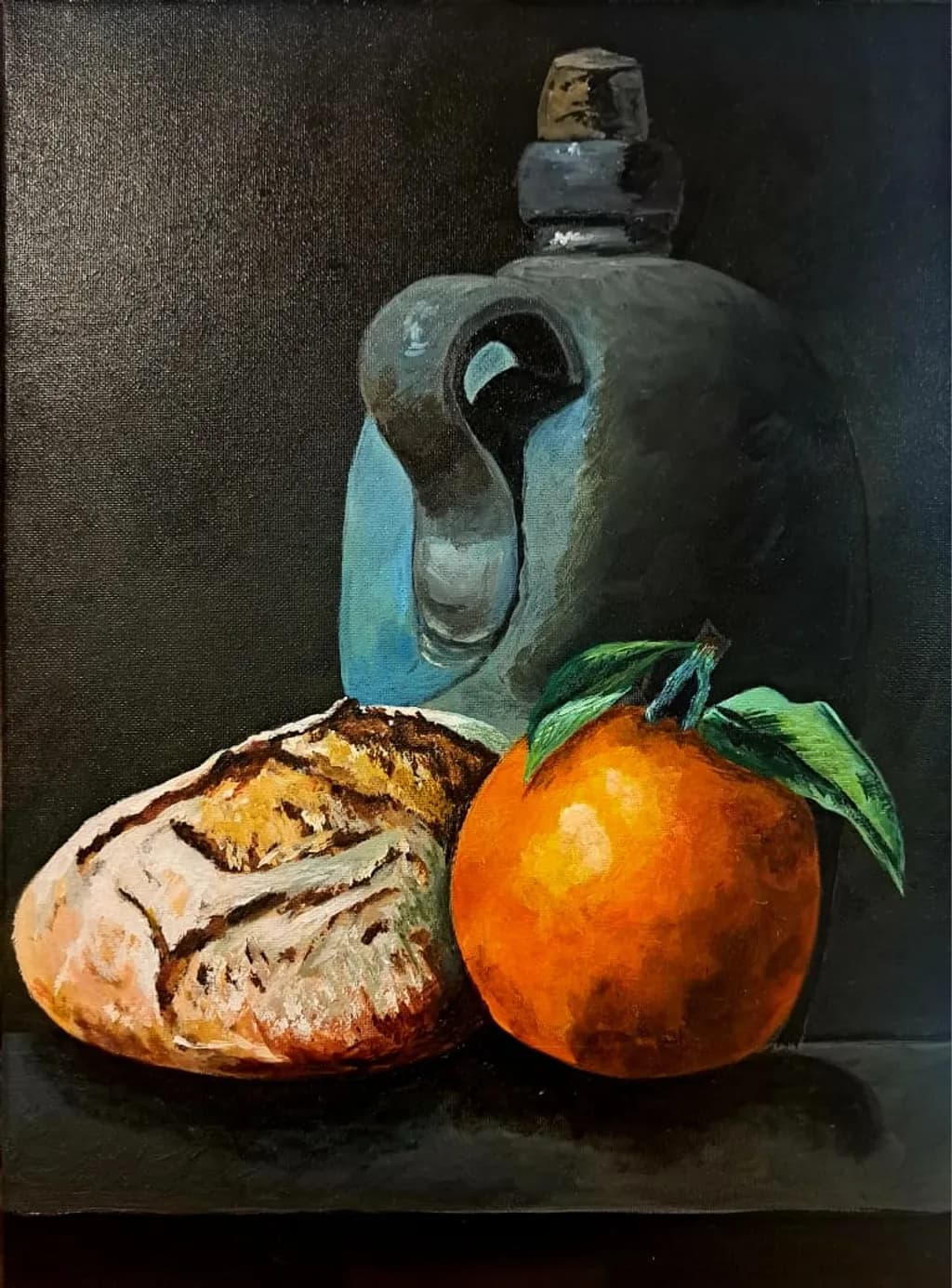 Still Life: Bread and Orange