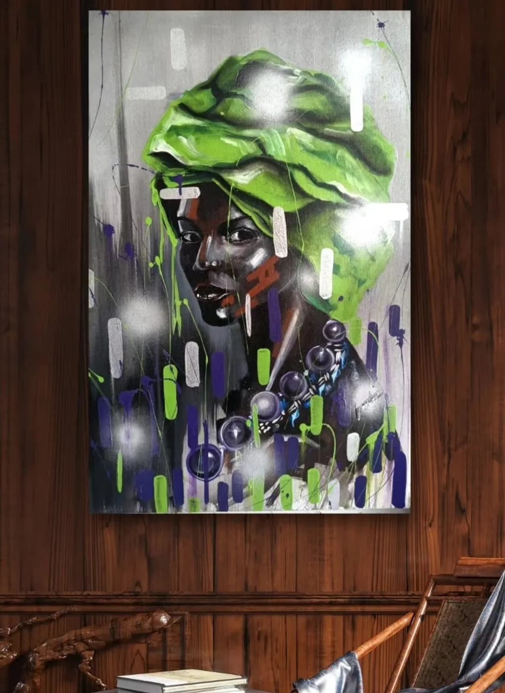 Green Headwrap Portrait