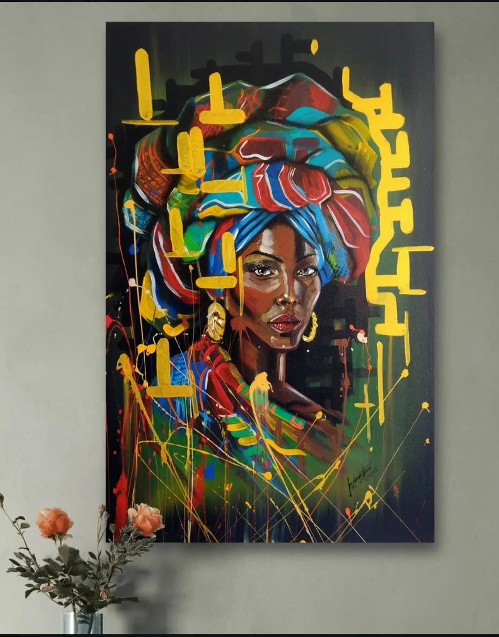 Colorful Headwrap Portrait