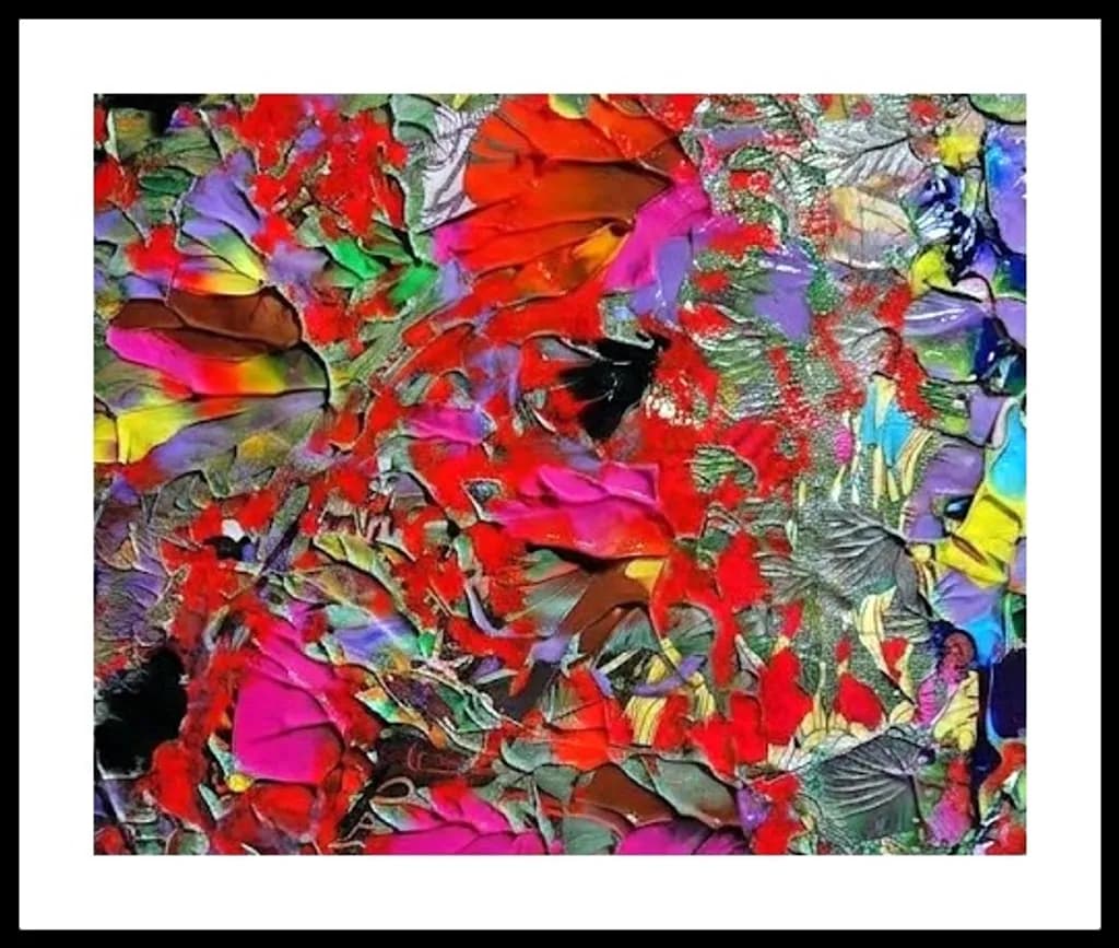 Crimson Leaf Mosaic