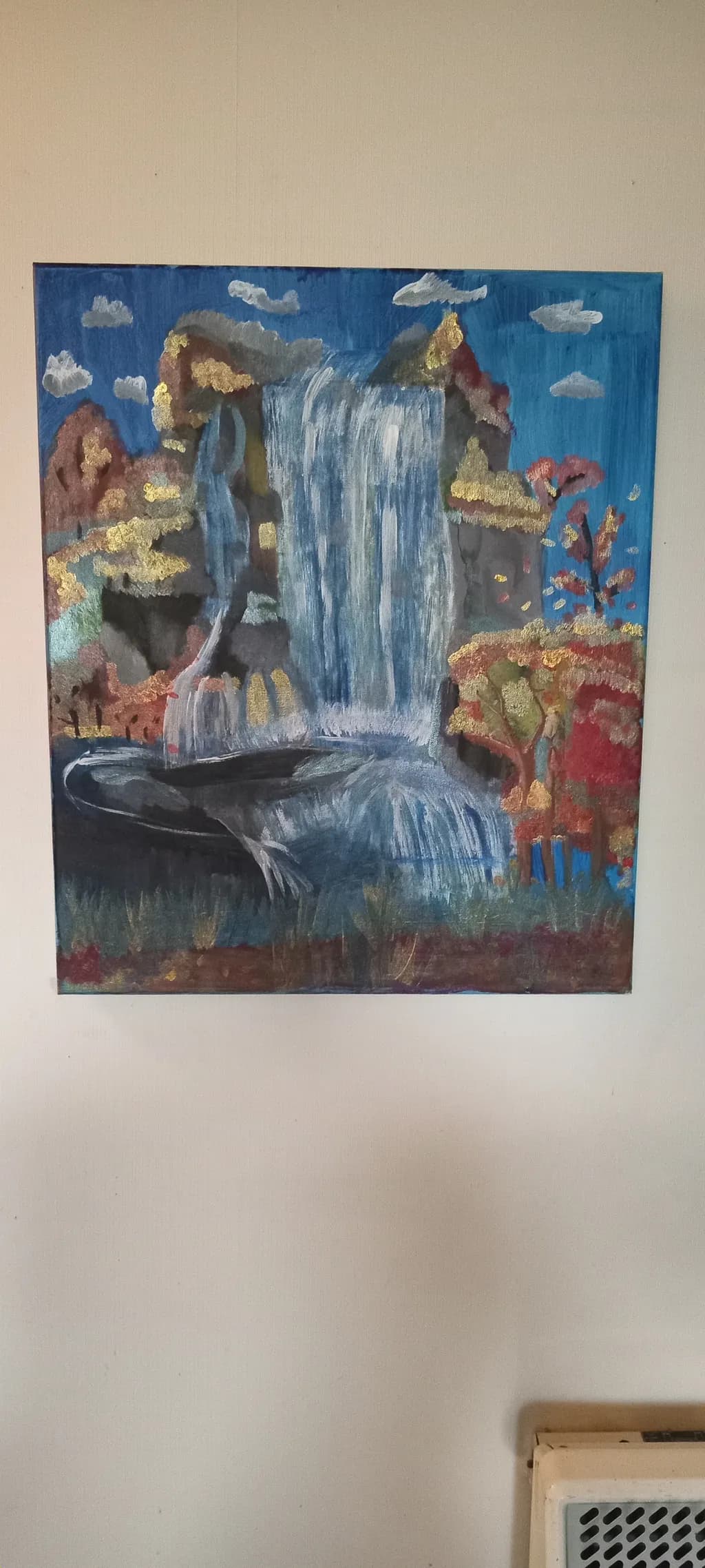 Colorful Waterfall Landscape