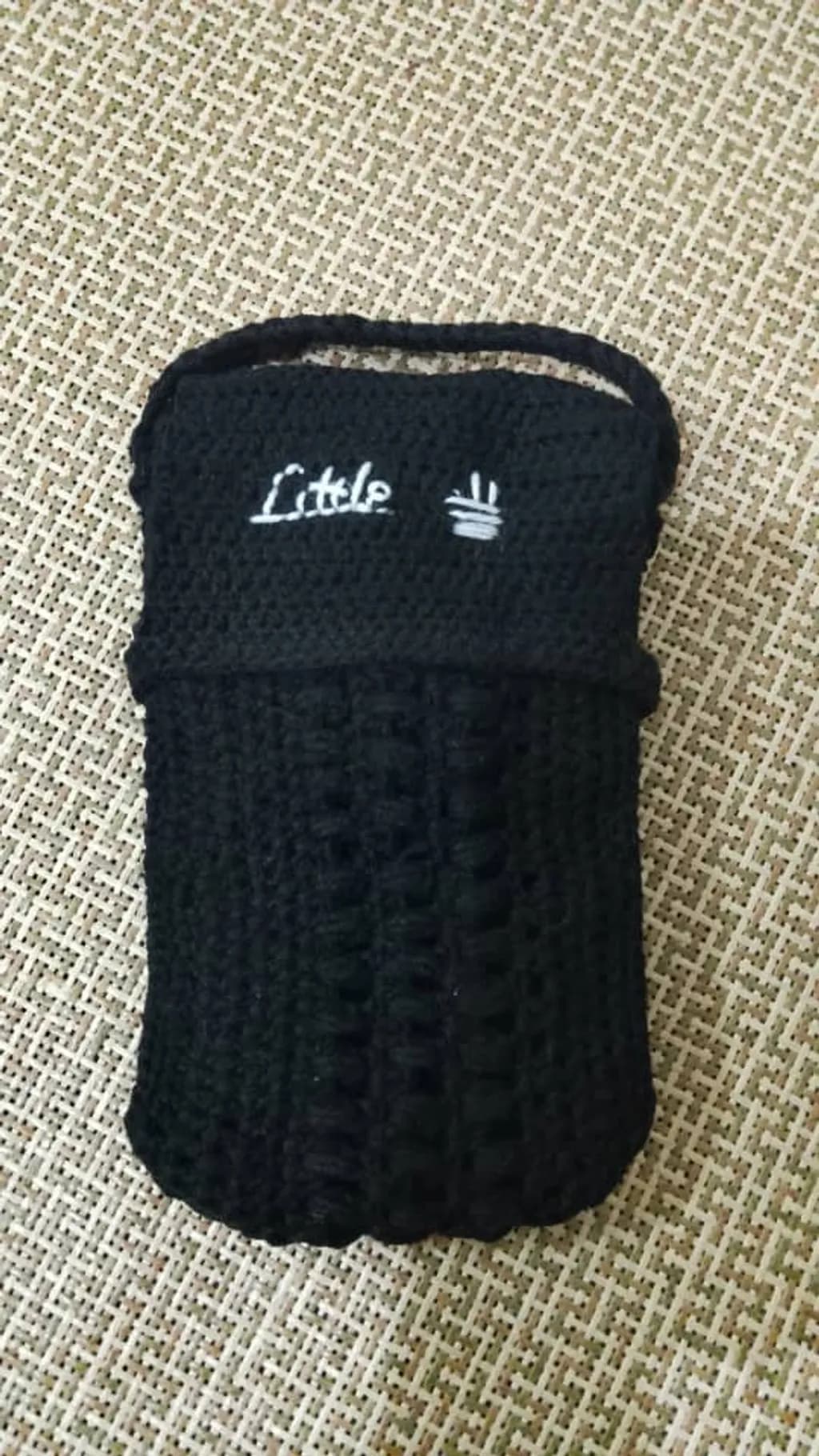 Little Black Crochet Bag