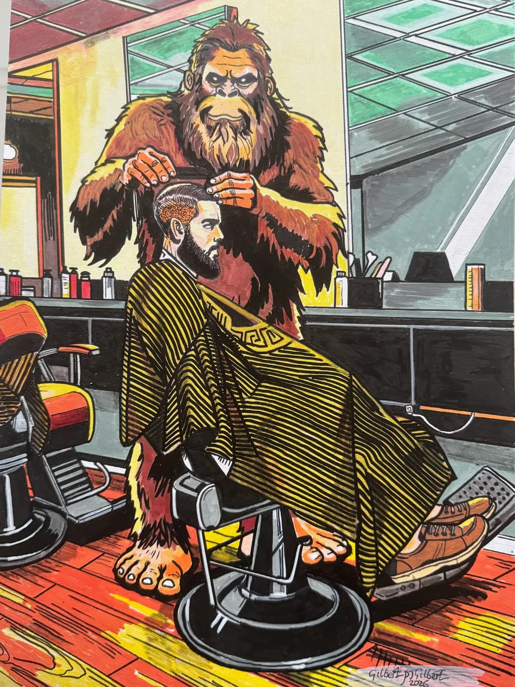 “Haircut, Sir?” Said Bigfoot.
