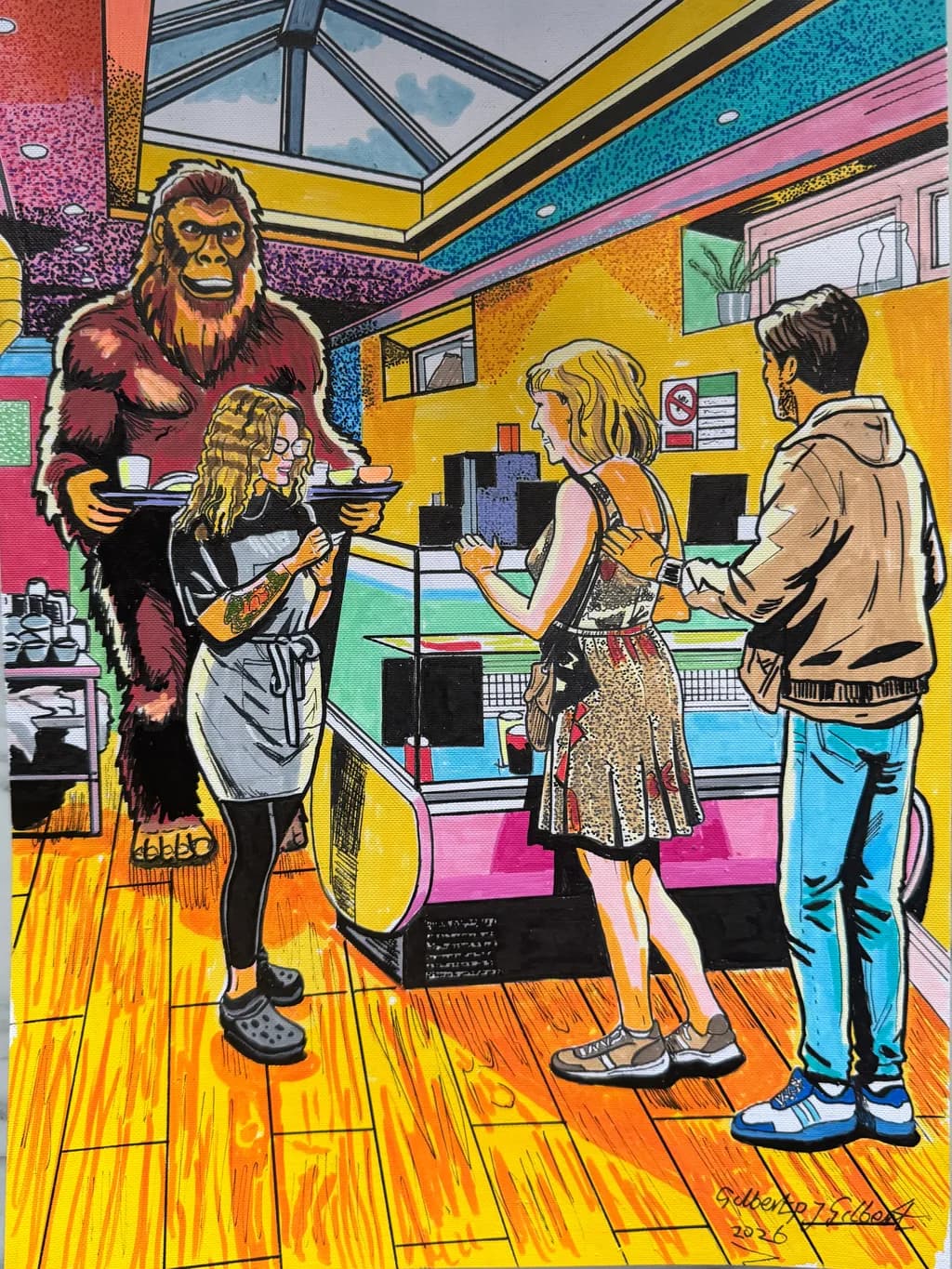 Bigfoot Barista At The Lenches.