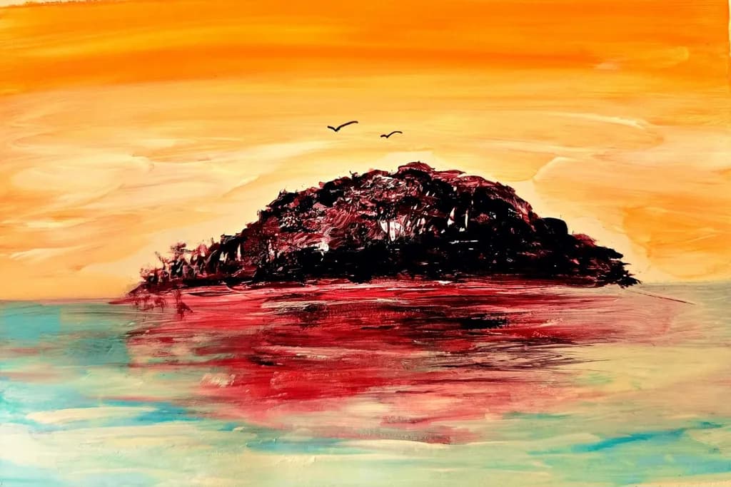 Crimson Isle Sunset