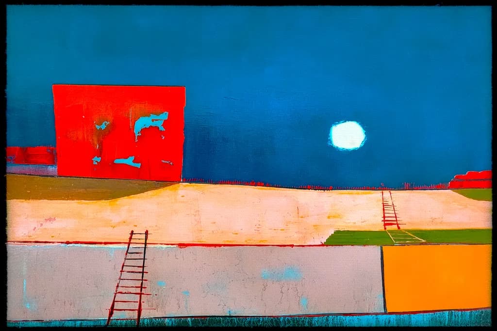 Red Structure, Blue Sky