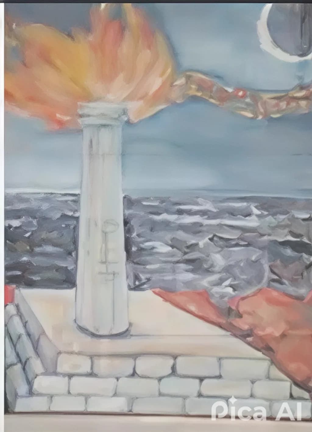 Flame Tower by the Sea