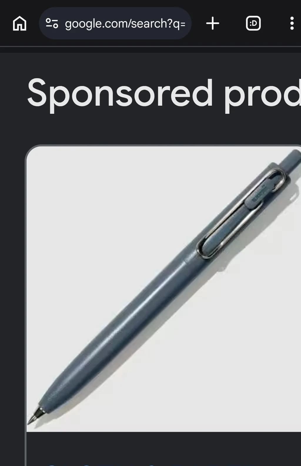 Blue Retractable Pen