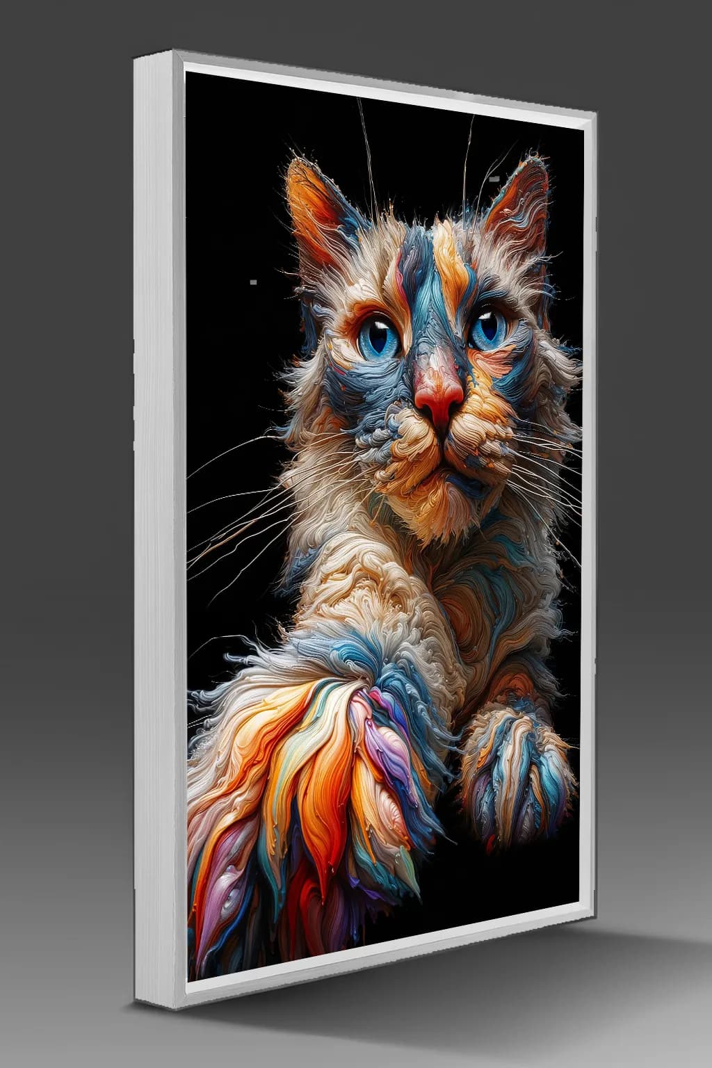 Colorful Cat Portrait