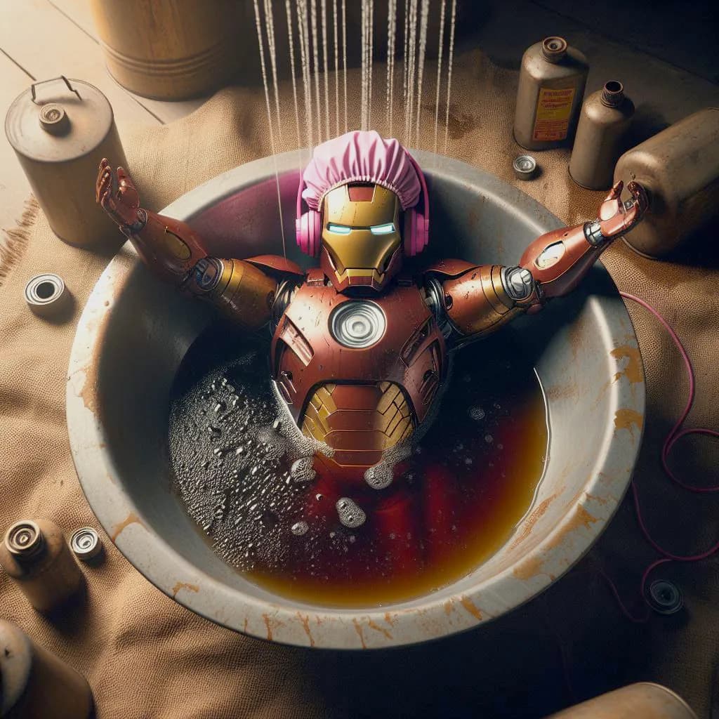 Ironman Bath Time