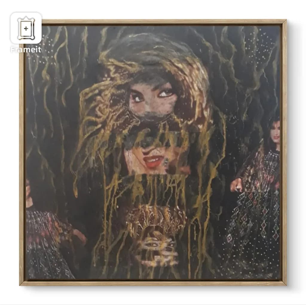 Abstract Portrait Layers