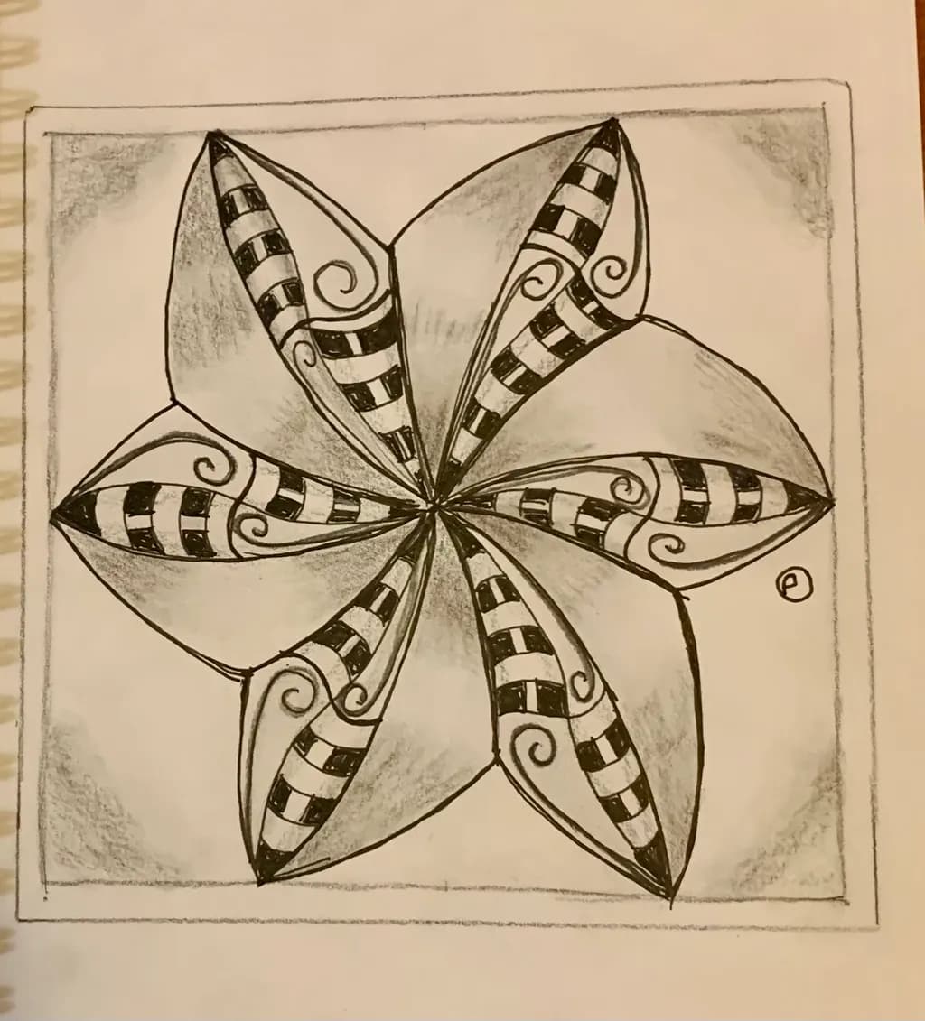 Striped Spiral Bloom