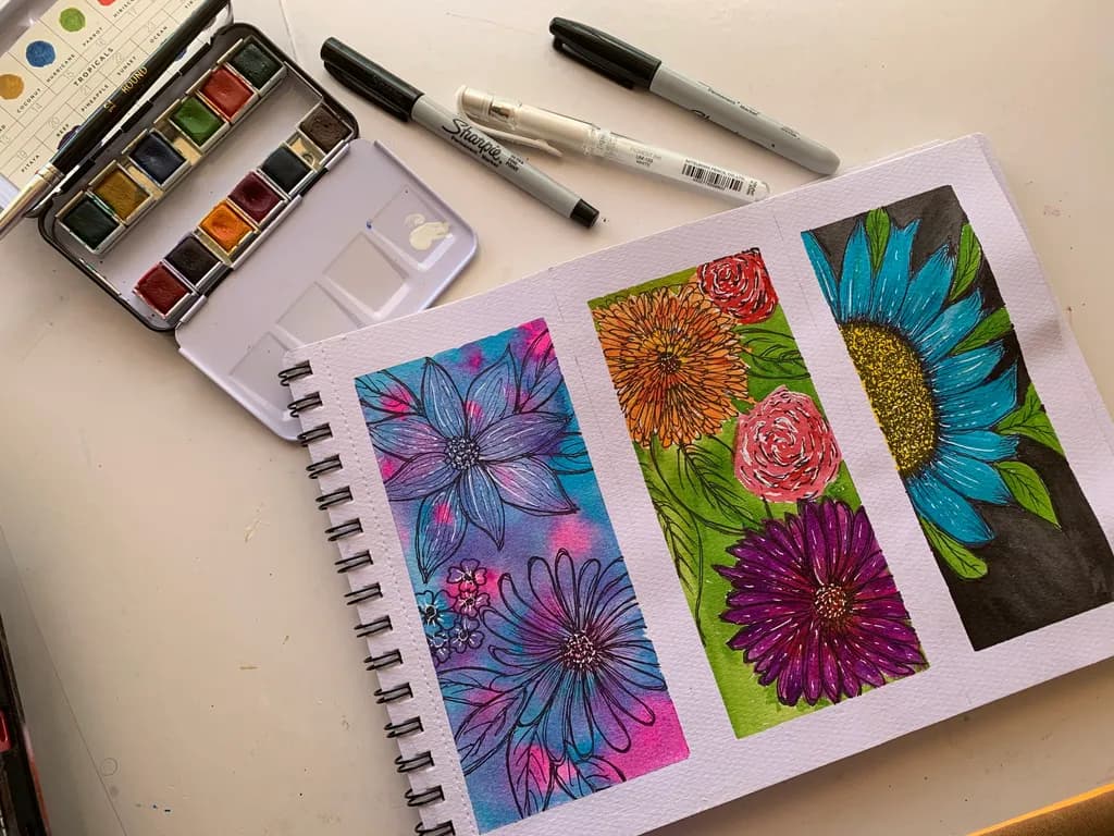 Triptych Blooms