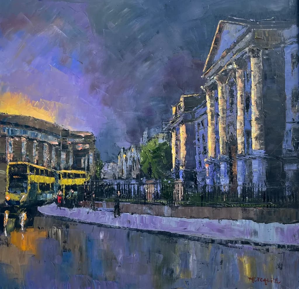 Twilight on O'Connell Street
