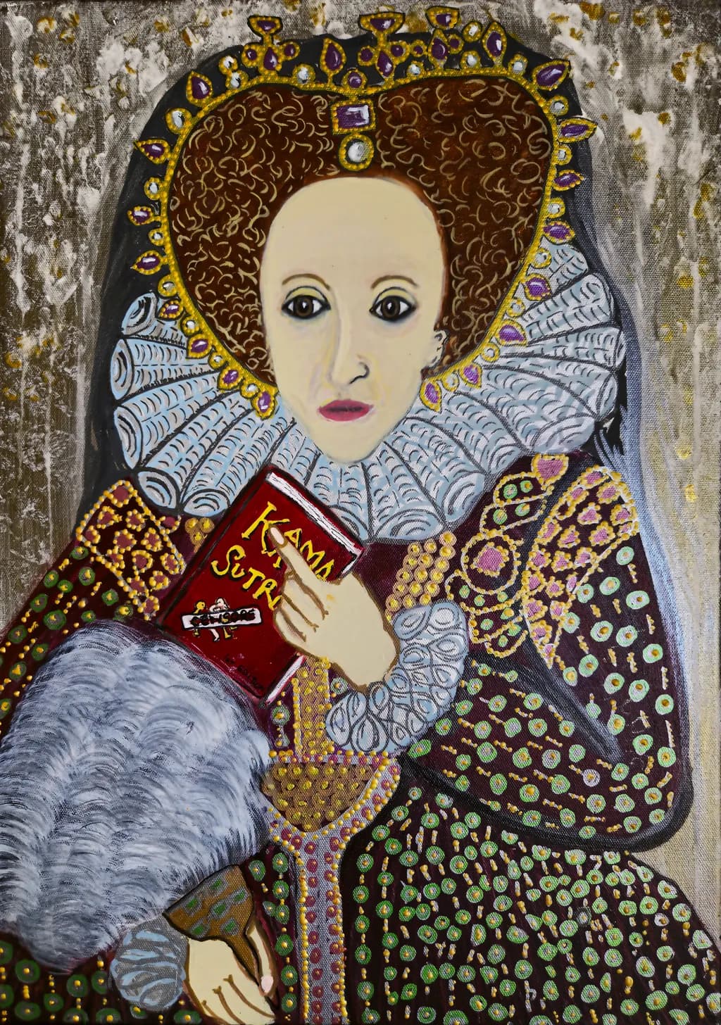 Regal Portrait with Book