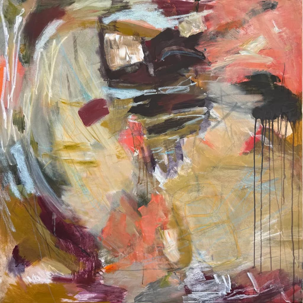 Raw emotion in ochre & coral