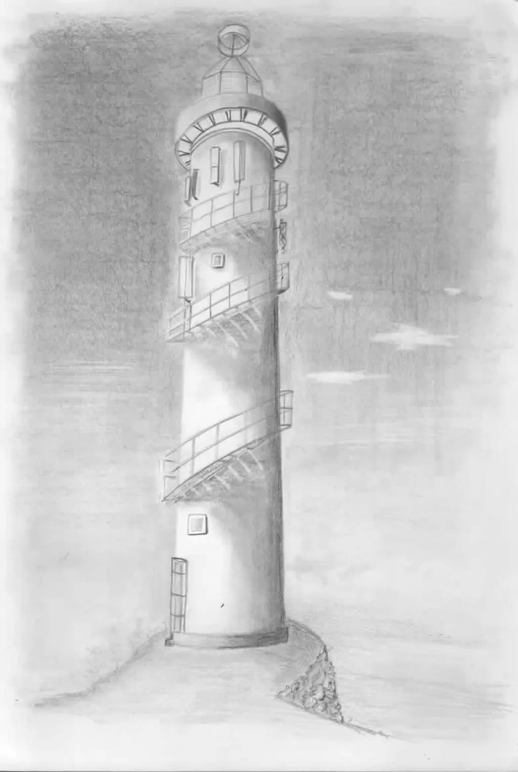 Coastal Lighthouse Spiral