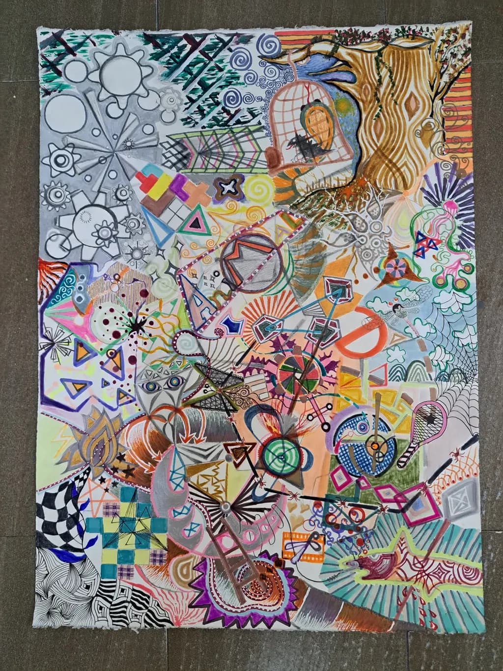 Kaleidoscopic Tangle