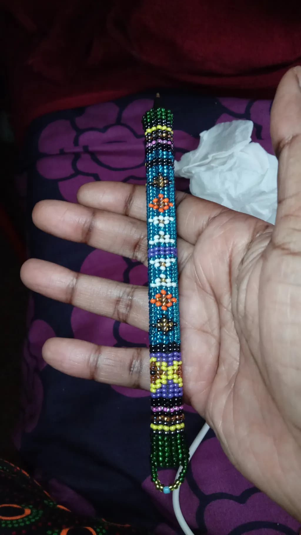 Beaded Patterned Bracelet
