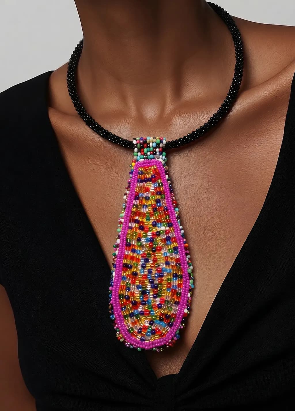 Mosaic Drop Necklace
