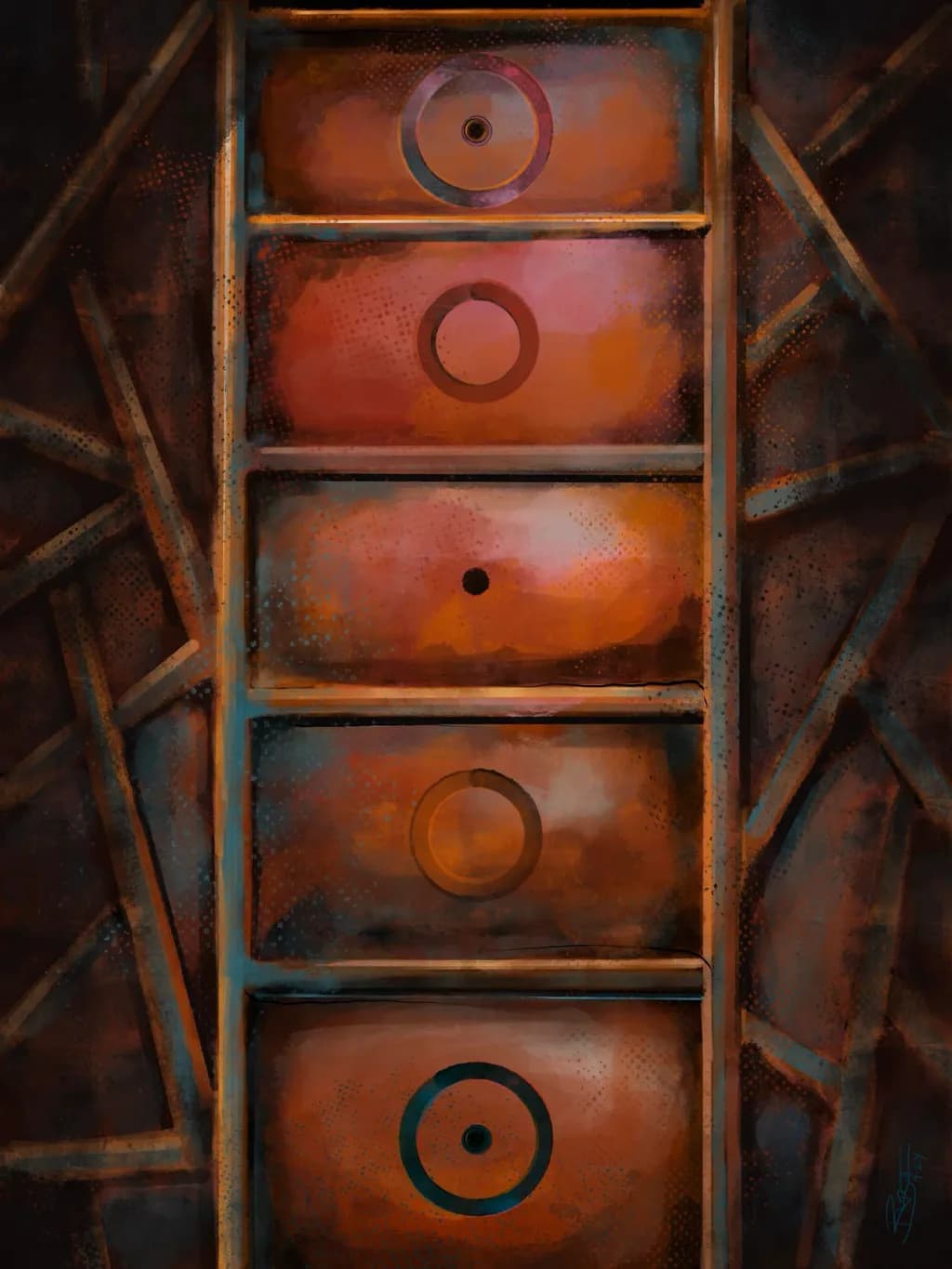 Rust Ladder Targets