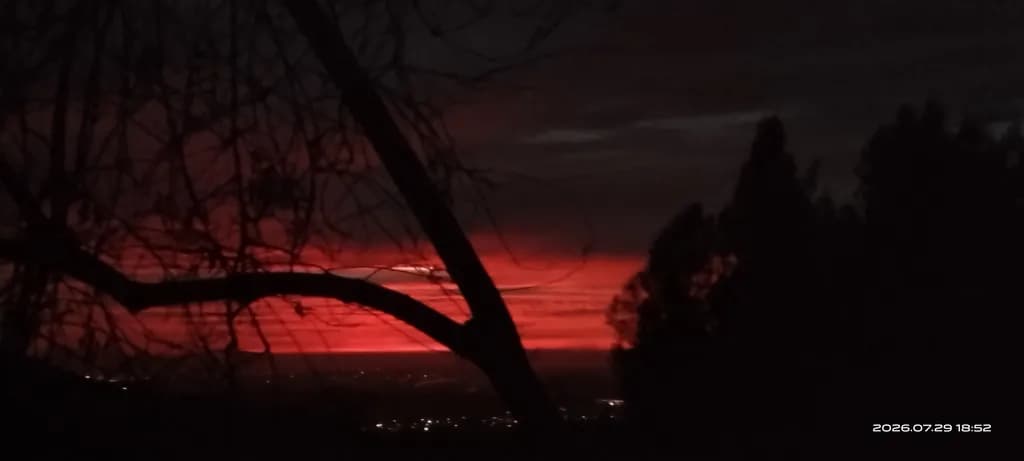 Red Horizon Silhouettes