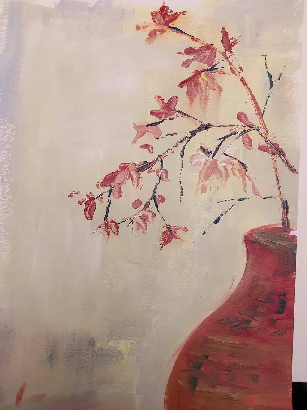 Red Flower Vase